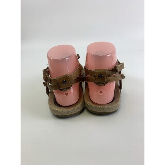 Teva Capri Brown Leather Woven T-Strap Sandals Flat Slingback 1003970 Womens 8 - Picture 14 of 14